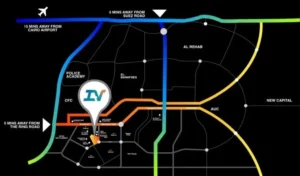 مول اي في بيزنس بارك التجمع الخامس – Iv Business Park New Cairo 1 موقع مول اي في بيزنس بارك التجمع الخامس