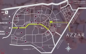 كمبوند ازار التجمع الخامس – Azzar New Cairo 2026 1 موقع كمبوند ازار التجمع الخامس