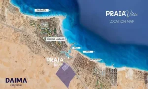 قرية برايا فيو الساحل الشمالي ـ Praia View North Coast 1 موقع قرية برايا فيو الساحل الشمالي