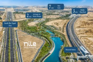 كمبوند ريفر ديستريكت العاصمة الإدارية الجديدة – River District 1 موقع كمبوند ريفر ديستريكت العاصمة الإدارية