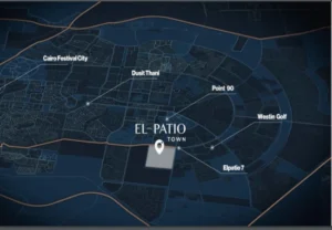 كمبوند الباتيو تاون التجمع الخامس – El Patio Town 2026 1 موقع كمبوند الباتيو تاون التجمع الخامس