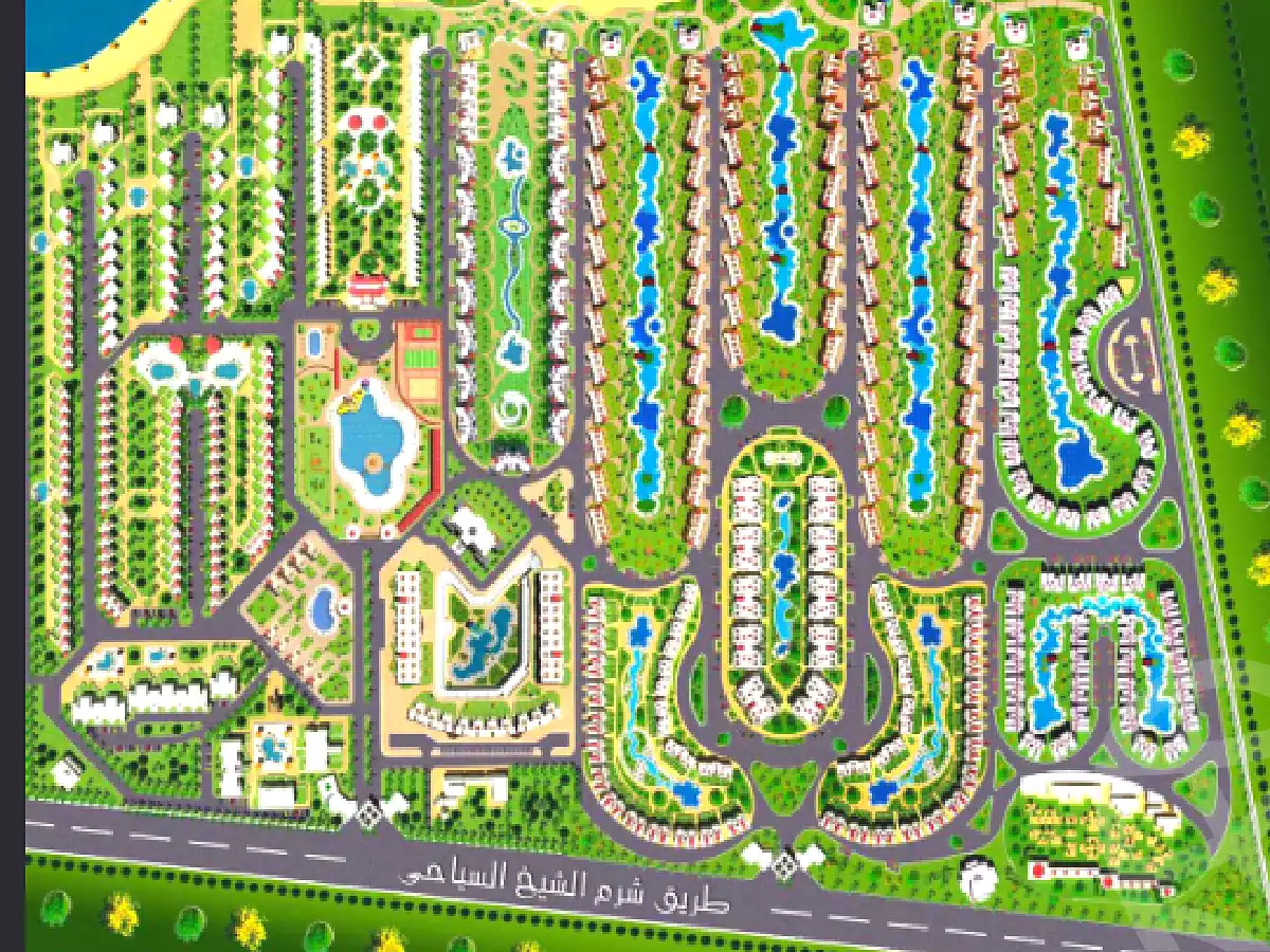قرية النزهة بيتش راس سدر- Nozha Beach Ras sudr 2026 1 موقع قرية النزهة بيتش رأس سدر