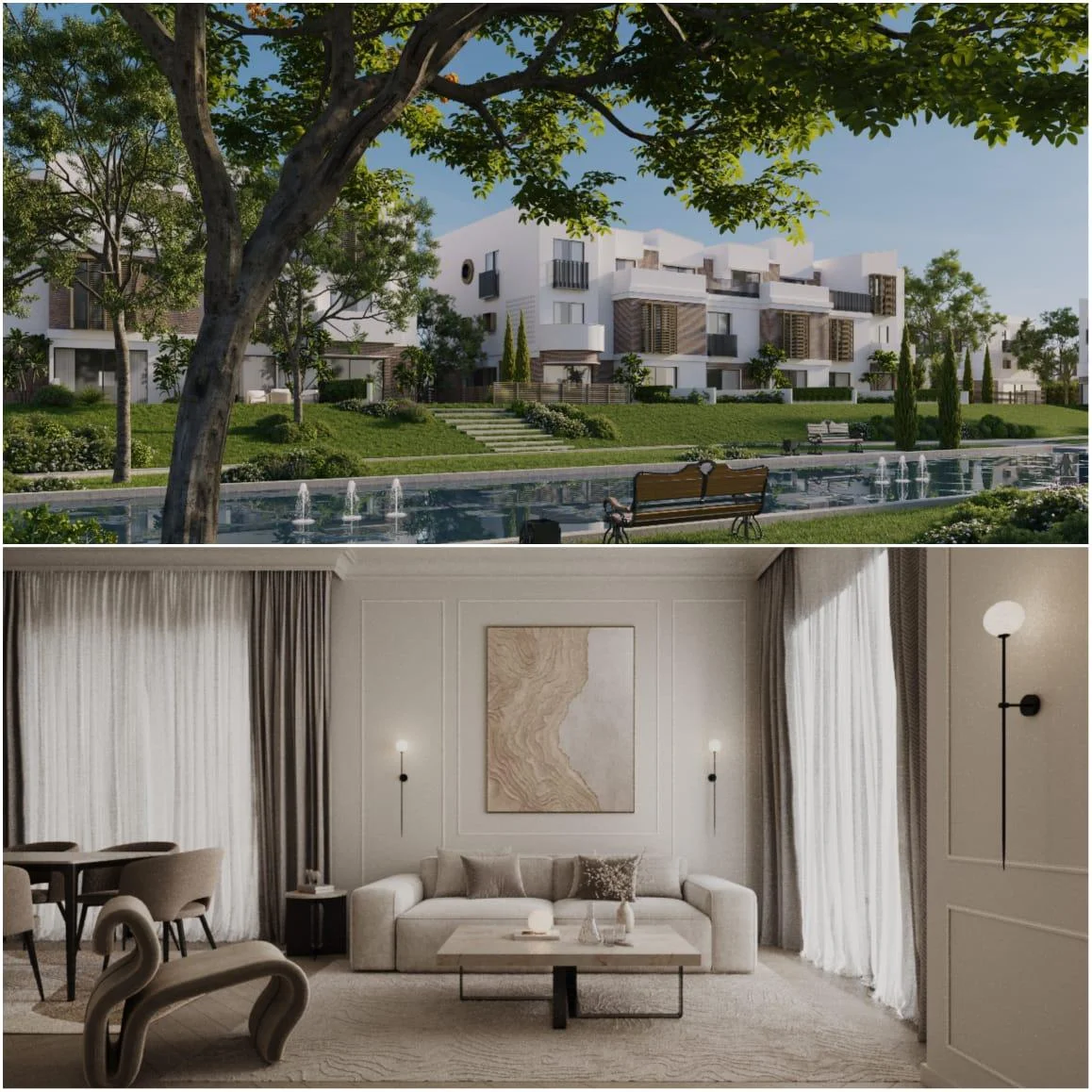 كمبوند سينز المستقبل سيتي – Scense Mostakbal City 2026 3 تصميم كمبوند سينز المستقبل سيتي
