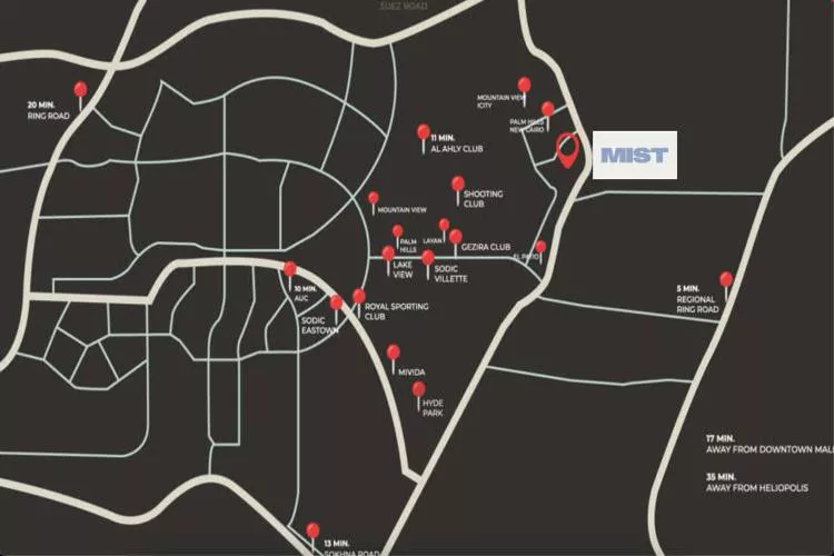 كمبوند ميست التجمع الخامس 2026 – Mist Compound new cairo 1 موقع كمبوند ميست التجمع الخامس